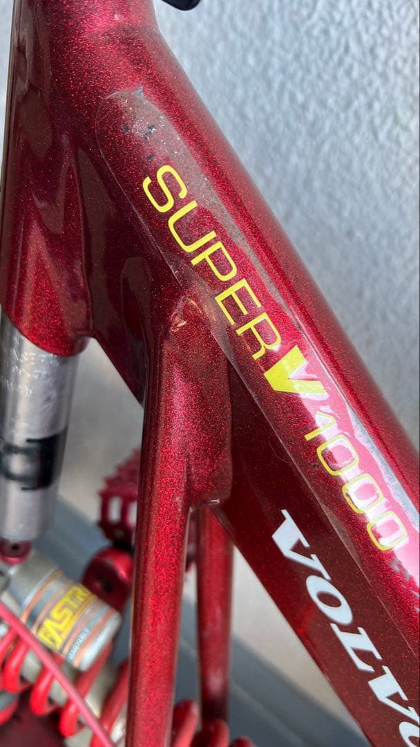 Cannondale SuperV ラメ入りレッドカラー