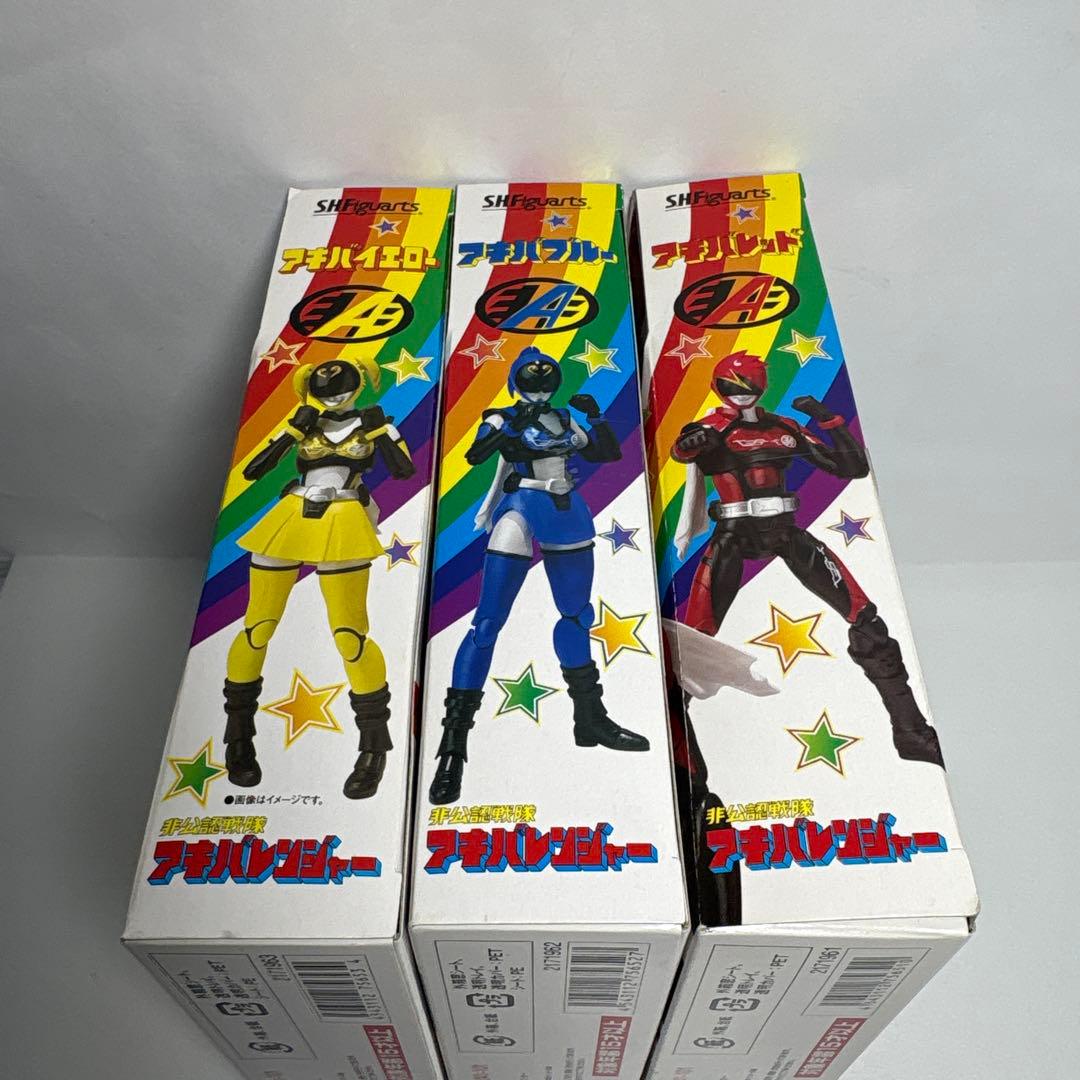 非公認戦隊アキバレンジャーフィギュアーツアキバレッドブルーイエロー三体