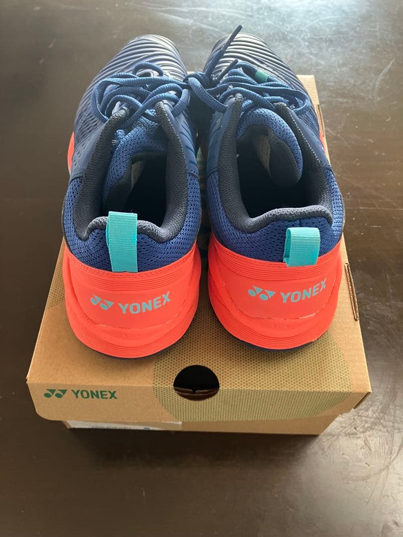 YONEX テニスシューズ ネイビー/オレンジ