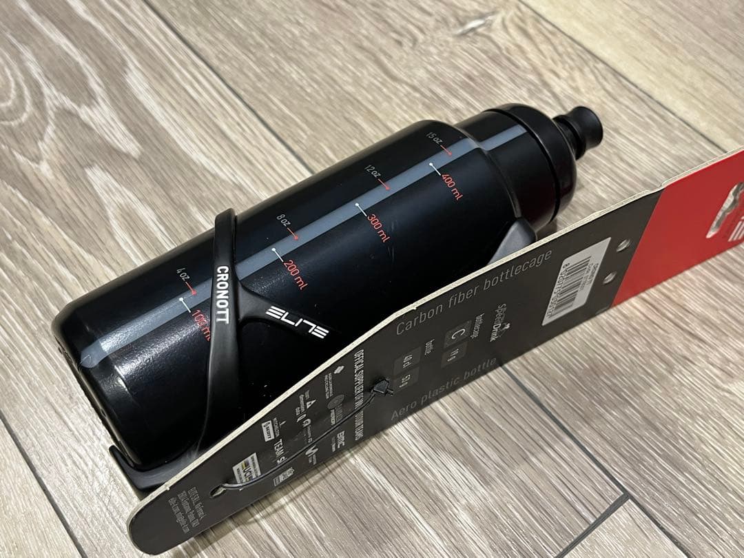 新品 ELITE CRONOTT 超軽量エアロボトル カーボンケージセット