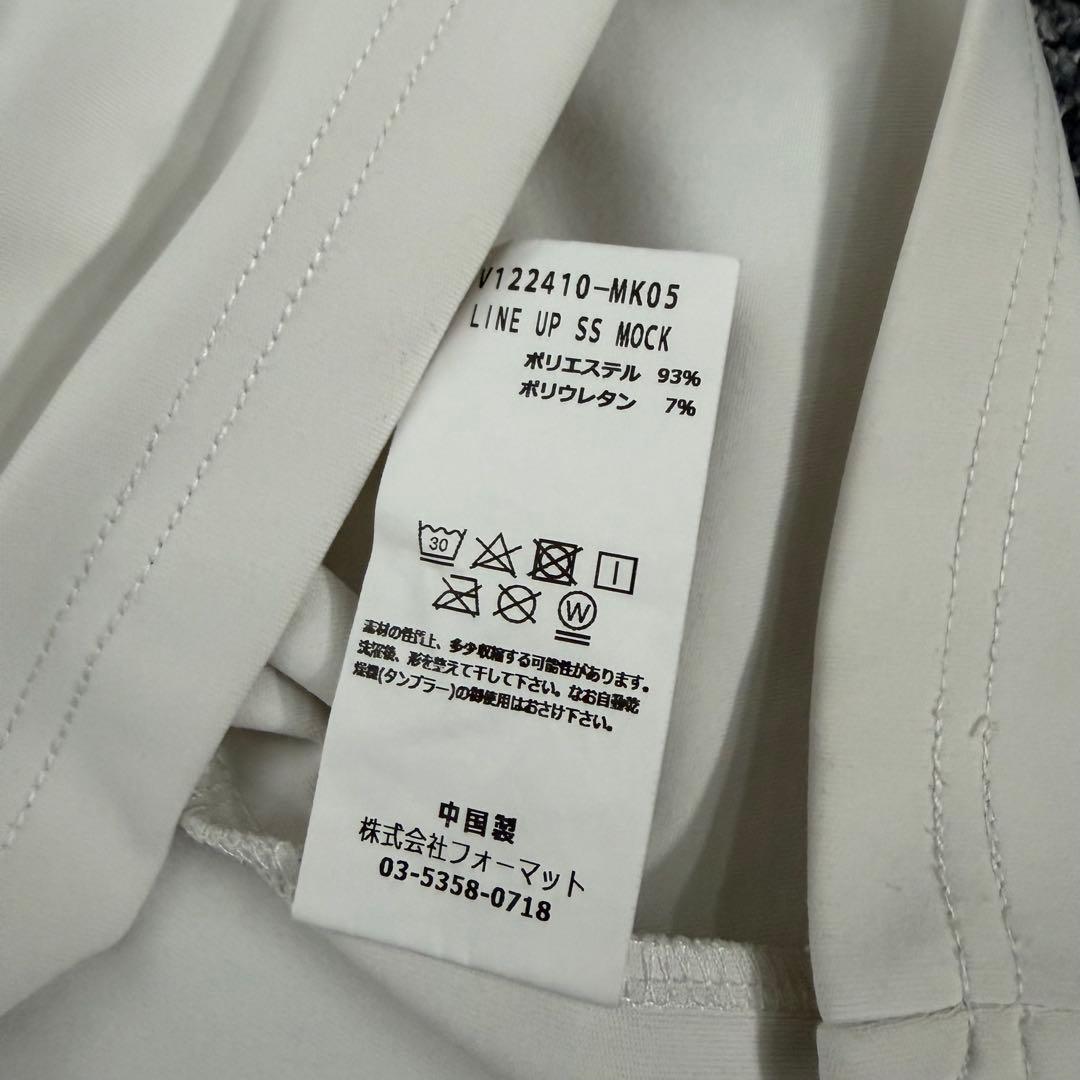ヴィトゥエルヴ　V12　半袖モックネック　背面ロゴ　ハイネック　ゴルフウェア　Ｌ