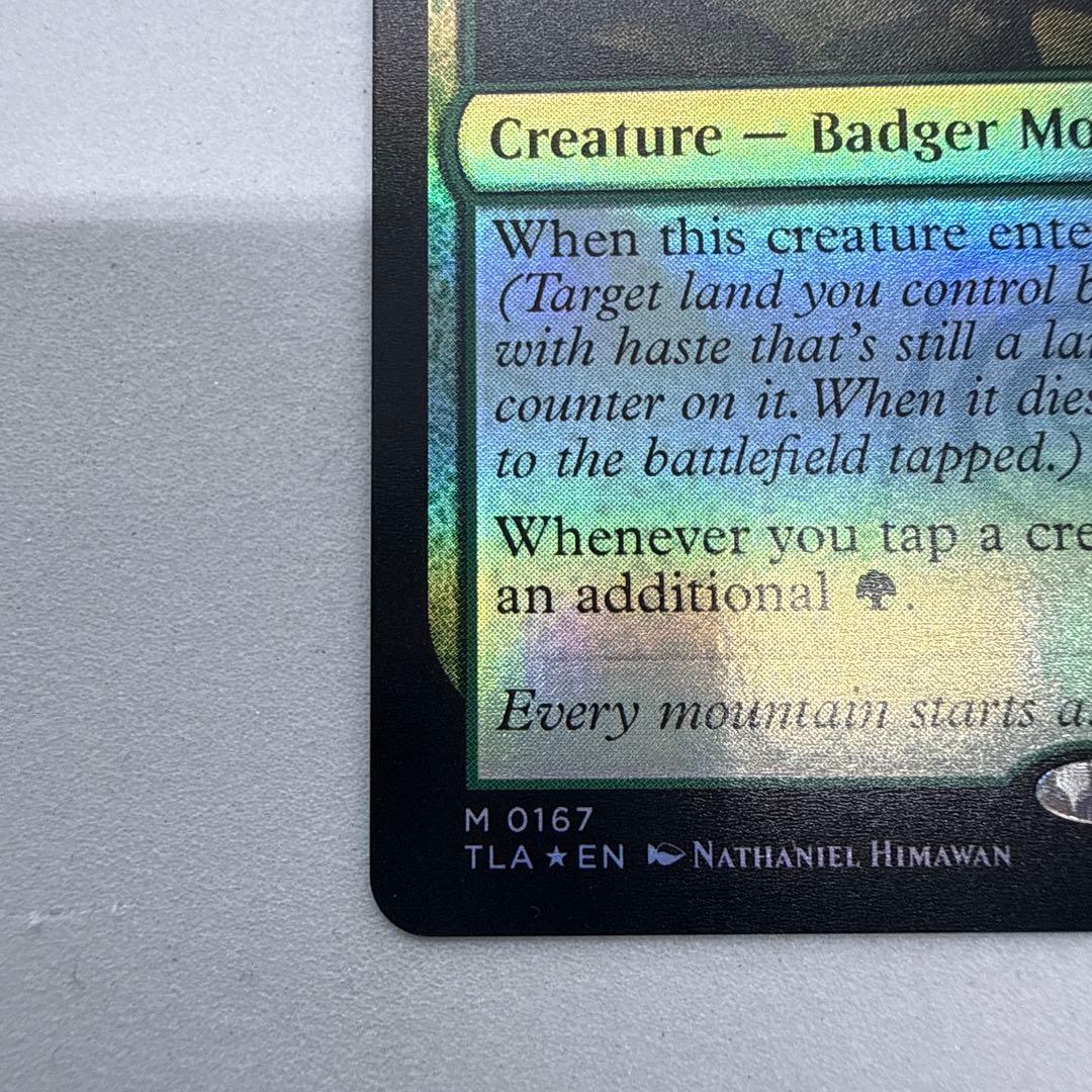 MTG アナグマモグラの仔 / Badgermole Cub 英語版foil