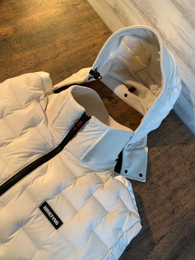 BRIEFING HYBRID DOWN PARKA BEIGE M 美品