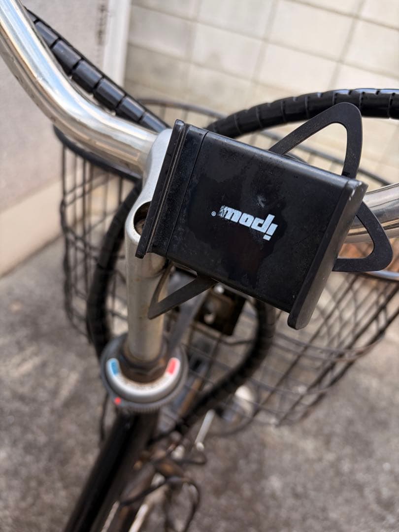 電動アシスト自転車 ブラック 前カゴ付き
