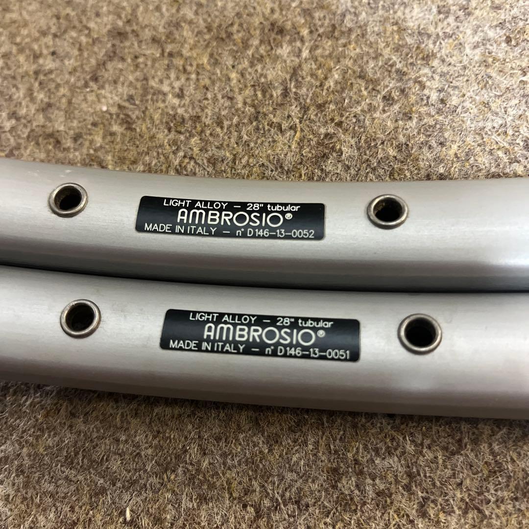 AMBROSIO MONTREAL 700シルバー チューブラーリム2本セット