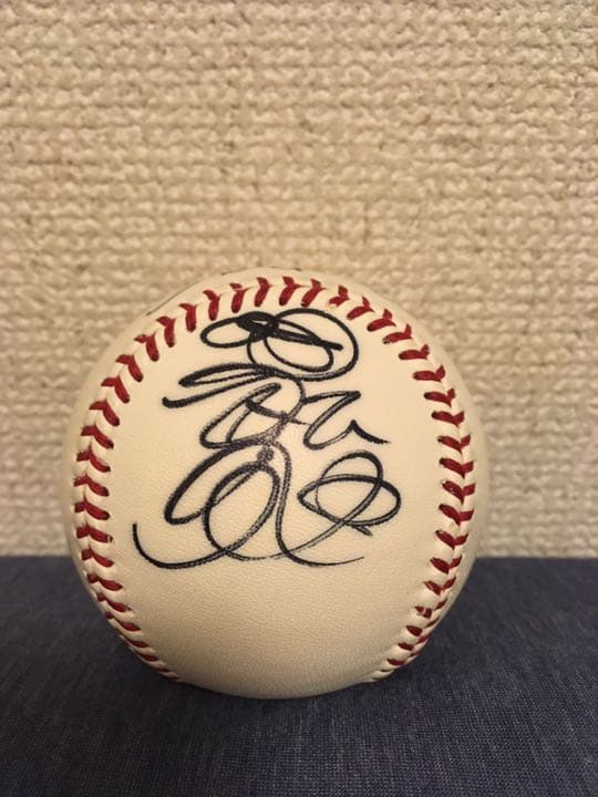 ヤクルトスワローズ　若松勉さん　直筆サインボール