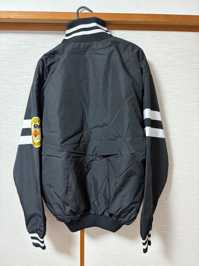 未使用美品【福岡ソフトバンクホークス グラウンドコート ブラック Lサイズ】