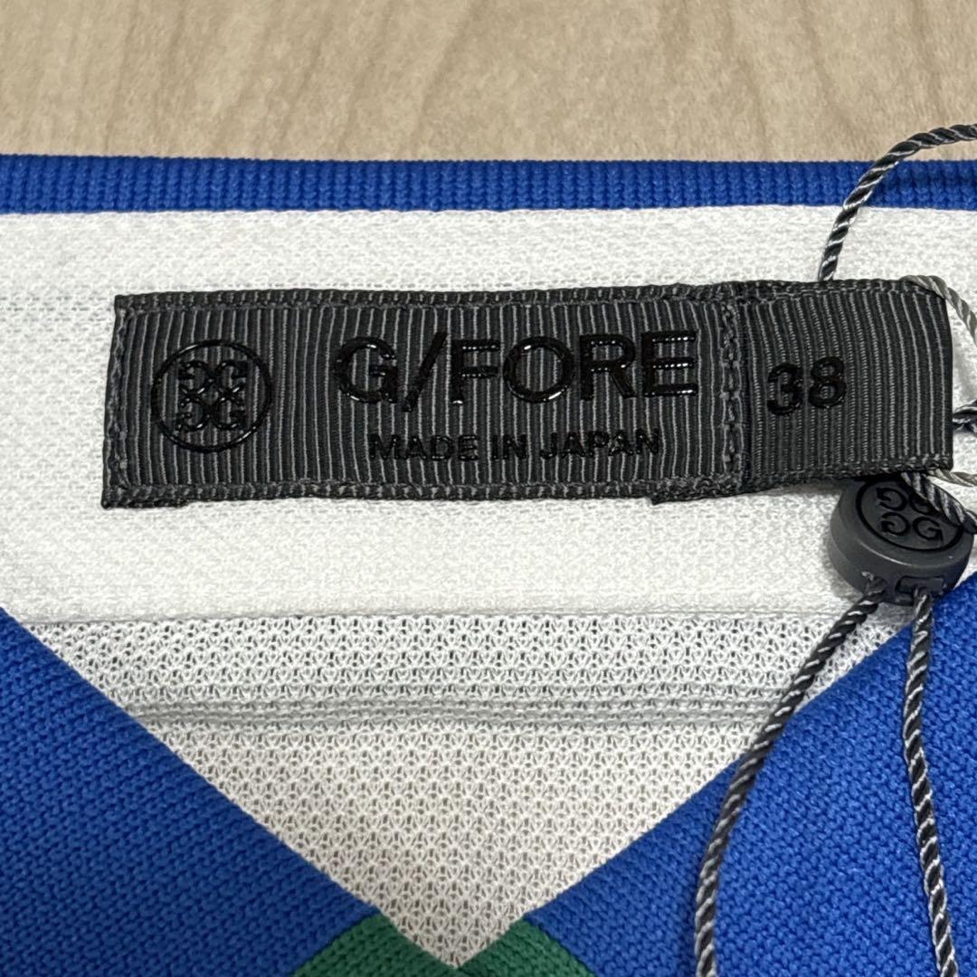 【新品】ジーフォアG/FORE ゴルフ　ポロシャツ　ホワイト　38