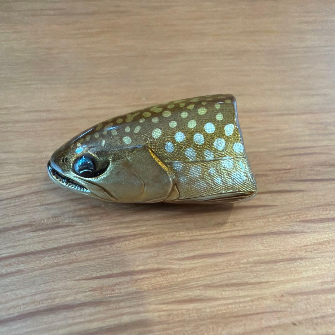 魚類模型作家 吉田光 トラウトベビーピンズ アメマス　黄金色