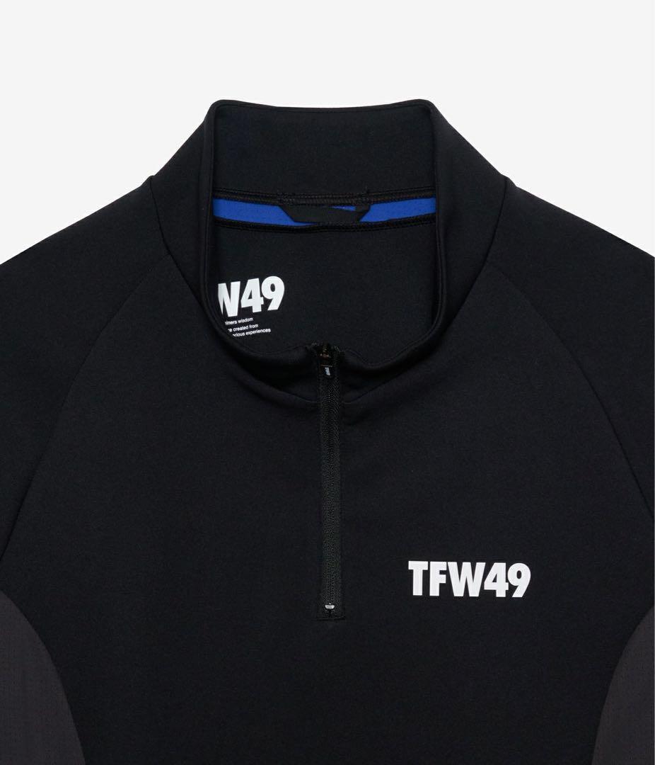 TFW49 MOCK NECK HALF ZIP サイズM ブラック