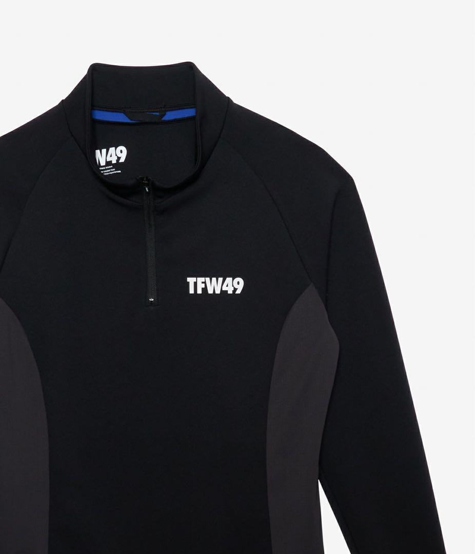 TFW49 MOCK NECK HALF ZIP サイズM ブラック