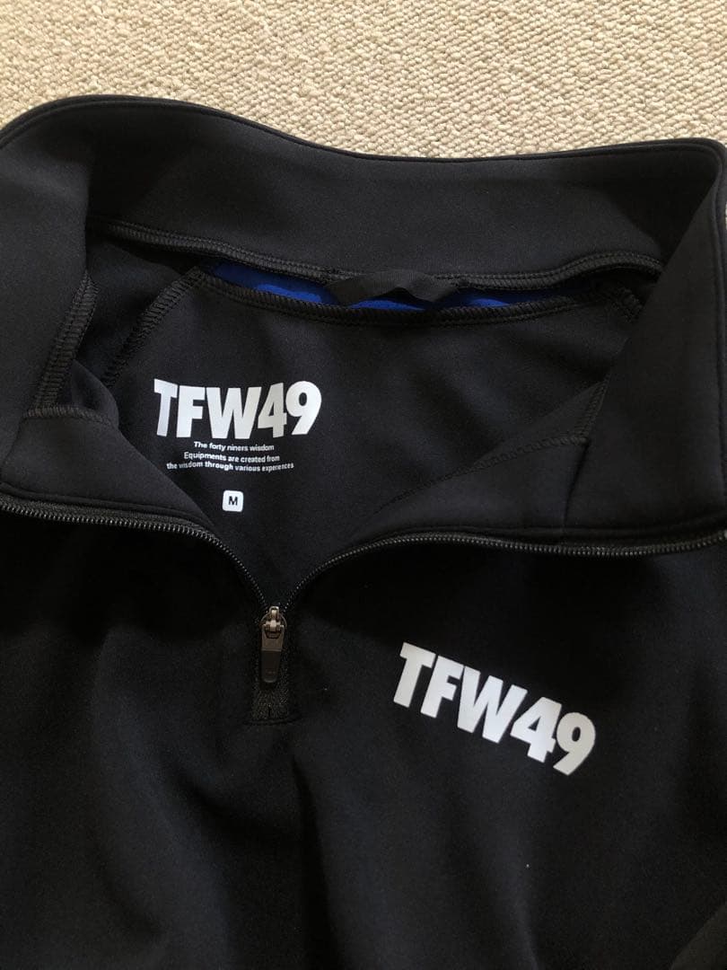 TFW49 MOCK NECK HALF ZIP サイズM ブラック