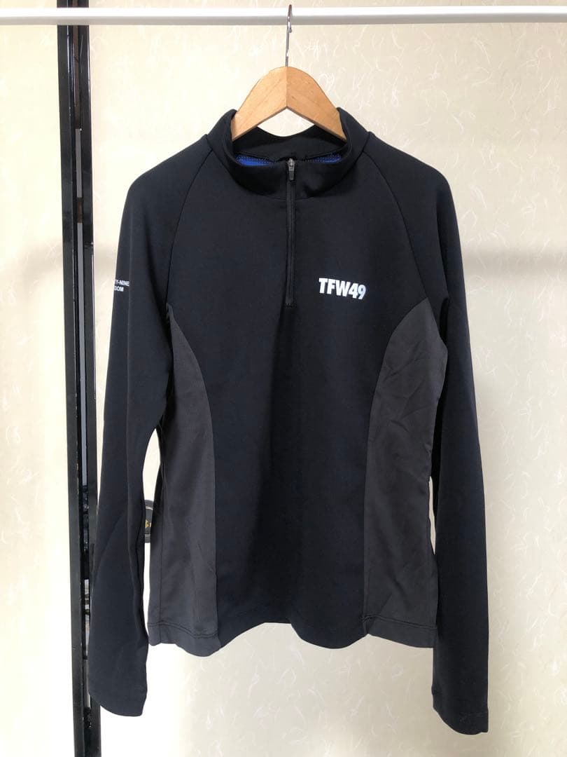 TFW49 MOCK NECK HALF ZIP サイズM ブラック