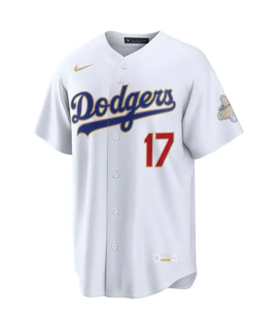 NIKEドジャース大谷翔平ゴールドプログラムユニフォームスタジアムジャージXL