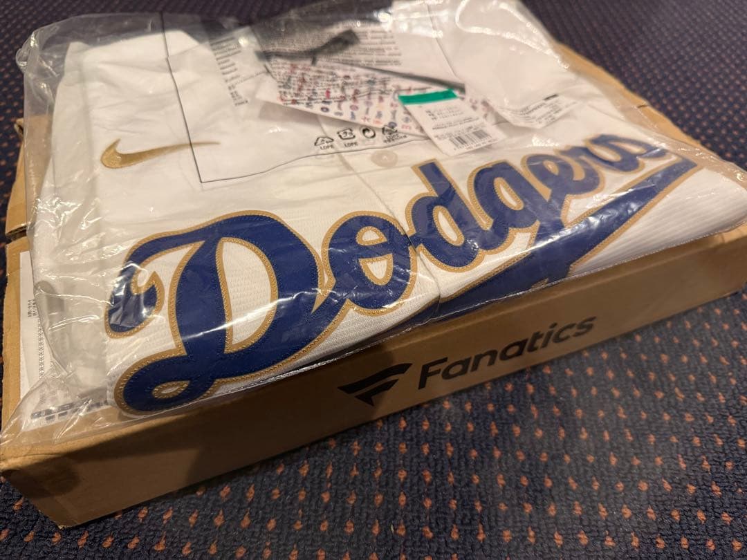 NIKEドジャース大谷翔平ゴールドプログラムユニフォームスタジアムジャージXL