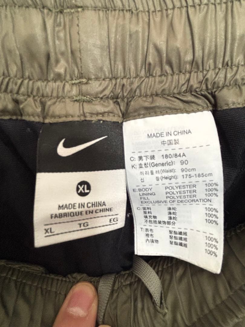 NIKE ジャージ上下セット オリーブグリーン/ブラック