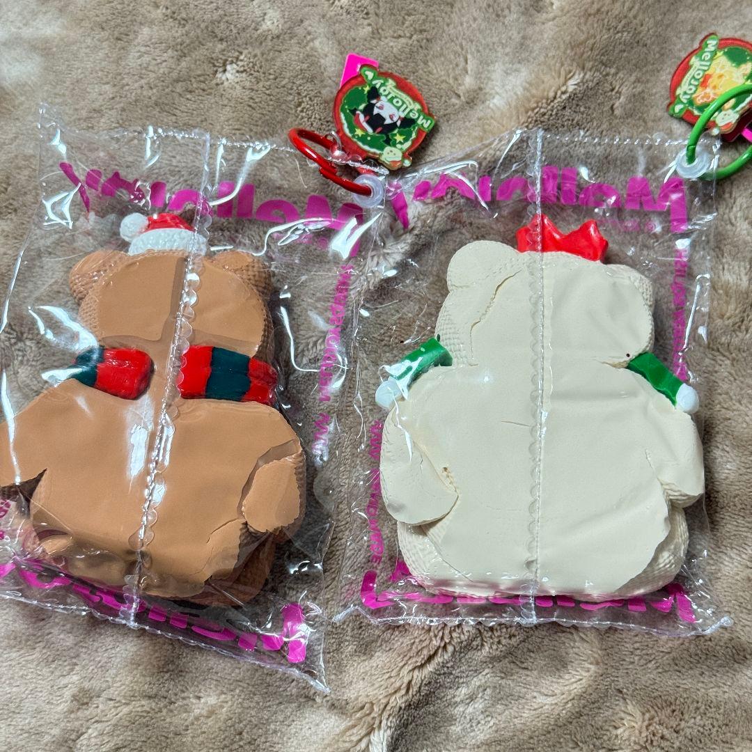 mellojoy スクイーズ　クリスマス　くま　2点セット(旧パケ) おまけ付き