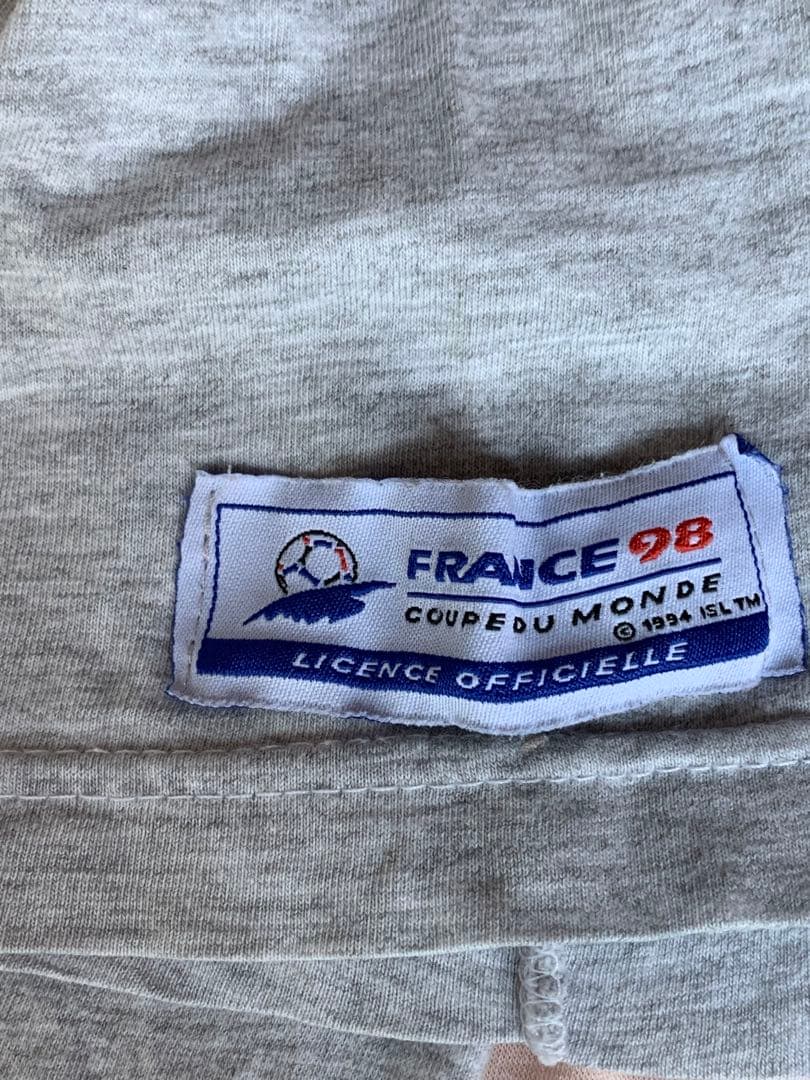 '98フランスWC adidas大会公認Tシャツ(希少デザイン)
