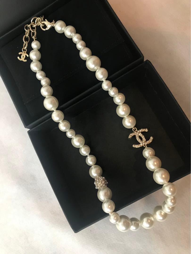 CHANEL ヴィンテージ パールネックレス ノベルティ①