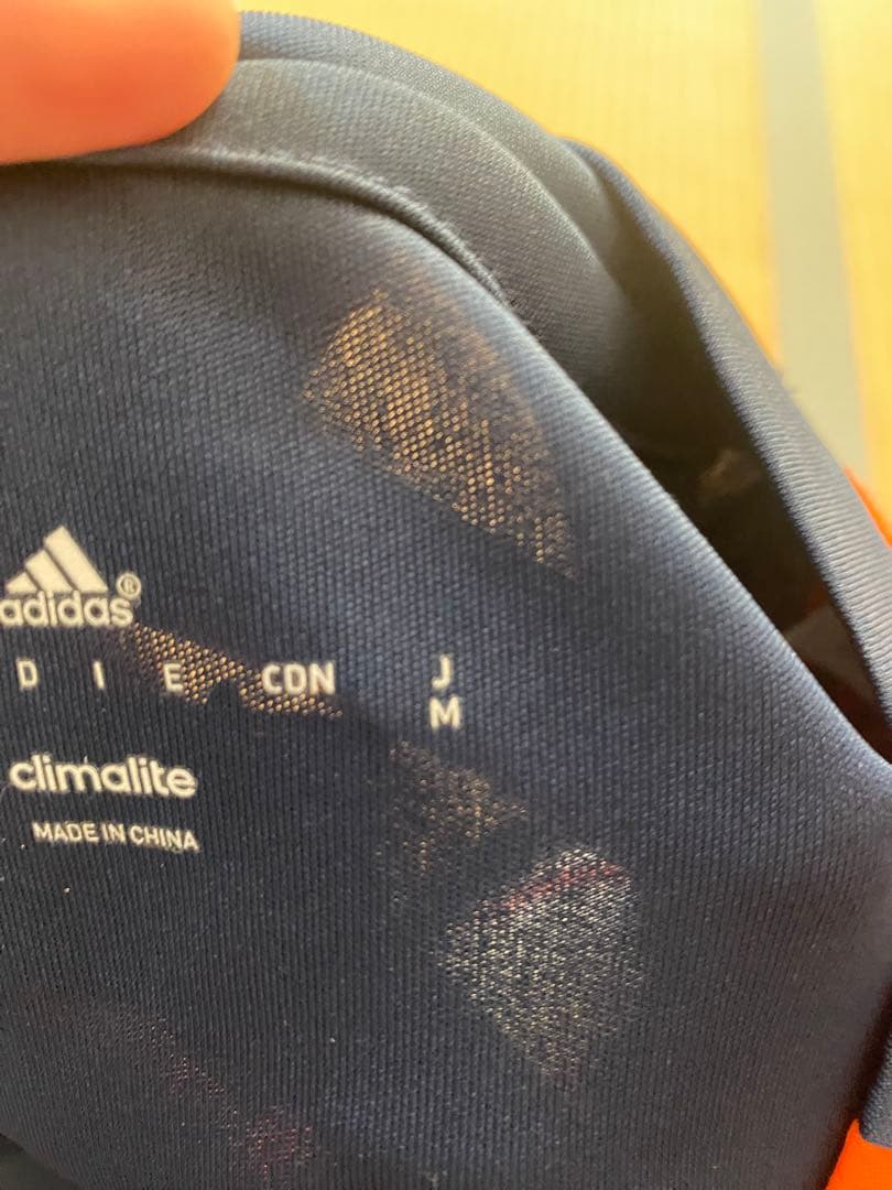 アルビレックス新潟　ユニフォーム　adidas 青オレンジ ストライプシャツ M