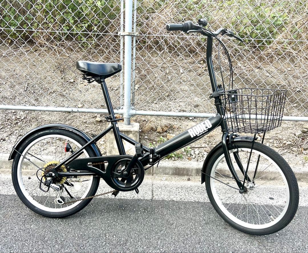折り畳み式自転車20インチ新品同様のギア付き自転車関東圏配送可能