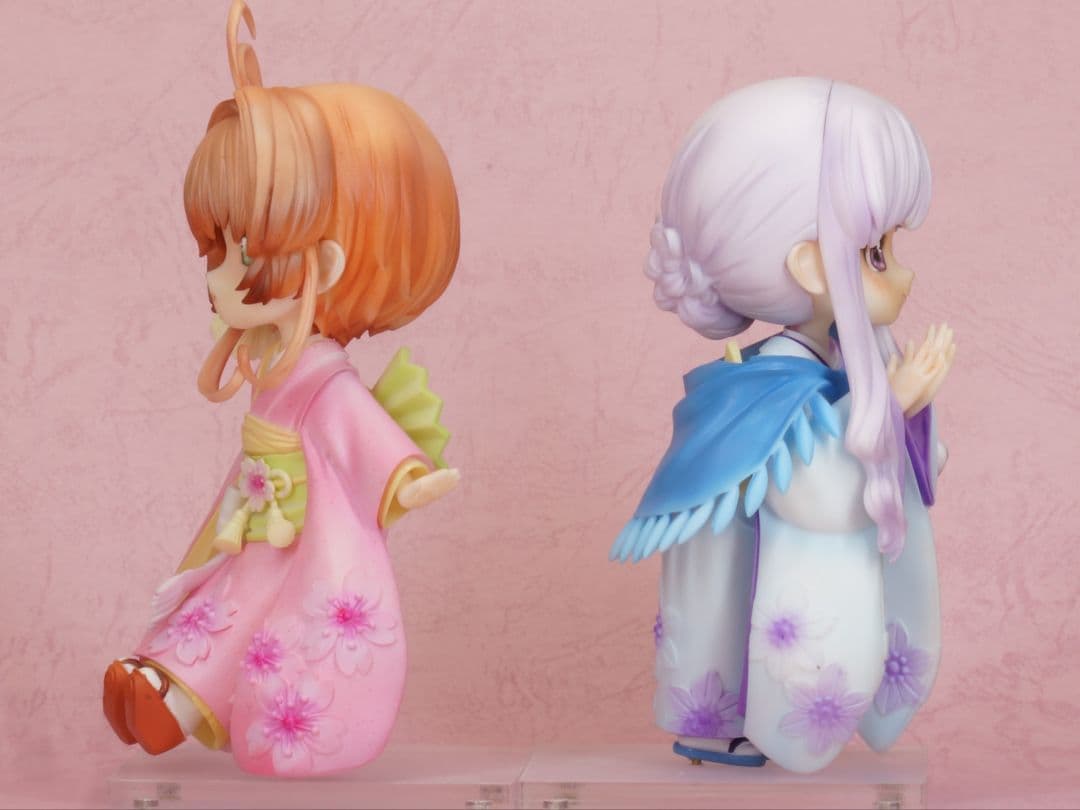 最終値下　カードキャプターさくら　　塗装完成品　ちび和服さくら&ちび和服知世