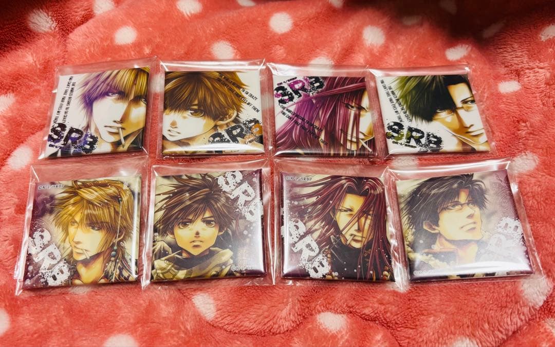 【値下げ】最遊記RELOAD BLAST スクエア缶バッジ8個セット
