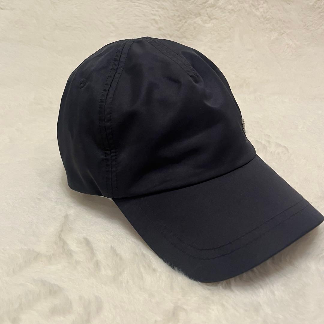 【美品】EMPORIO ARMANI メタルロゴ キャップ ナイロン イーグル