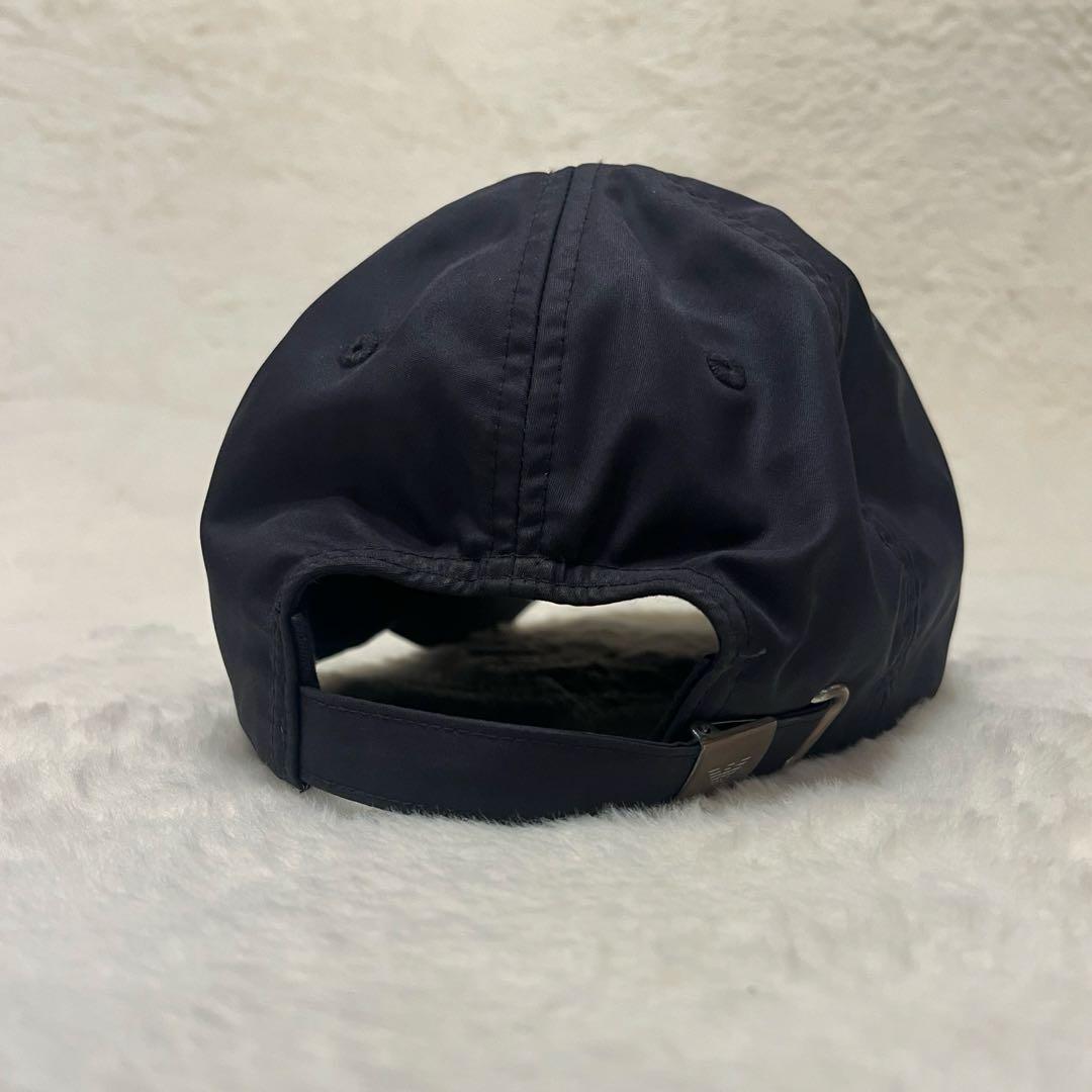 【美品】EMPORIO ARMANI メタルロゴ キャップ ナイロン イーグル