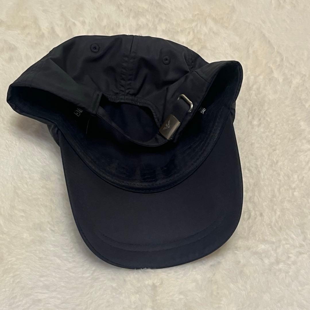 【美品】EMPORIO ARMANI メタルロゴ キャップ ナイロン イーグル