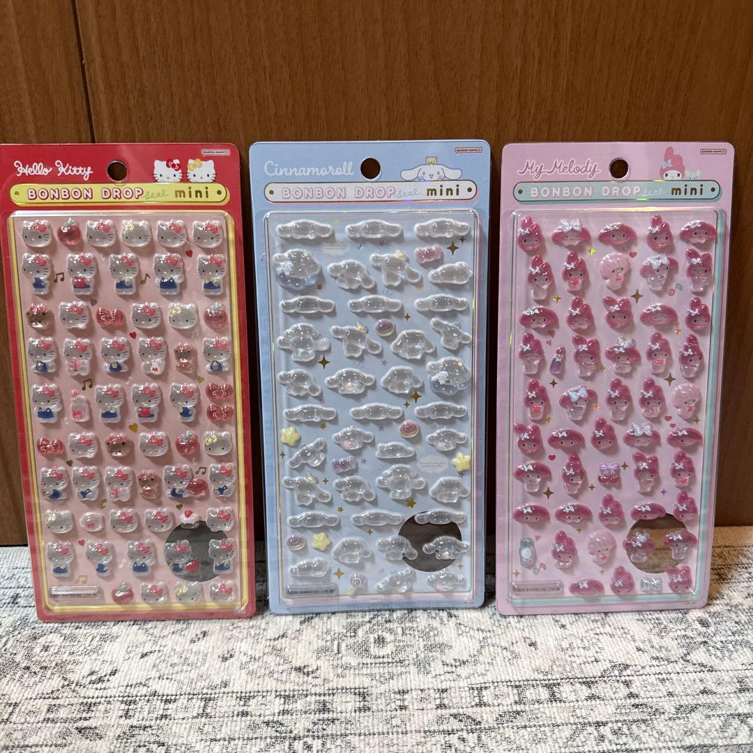 【正規品】ボンボンドロップシール　第二弾　ミニ　ジュエルプチドロ　など8枚セット