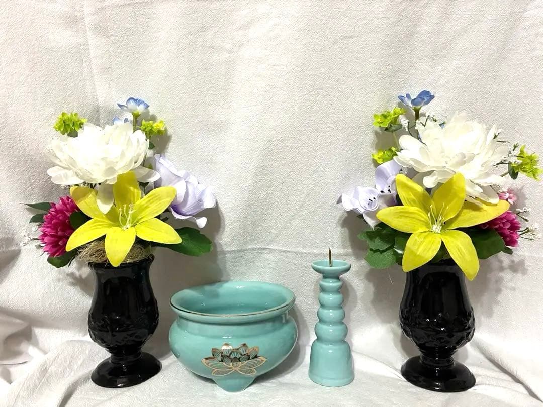 お仏壇セット　造花アレンジ付き