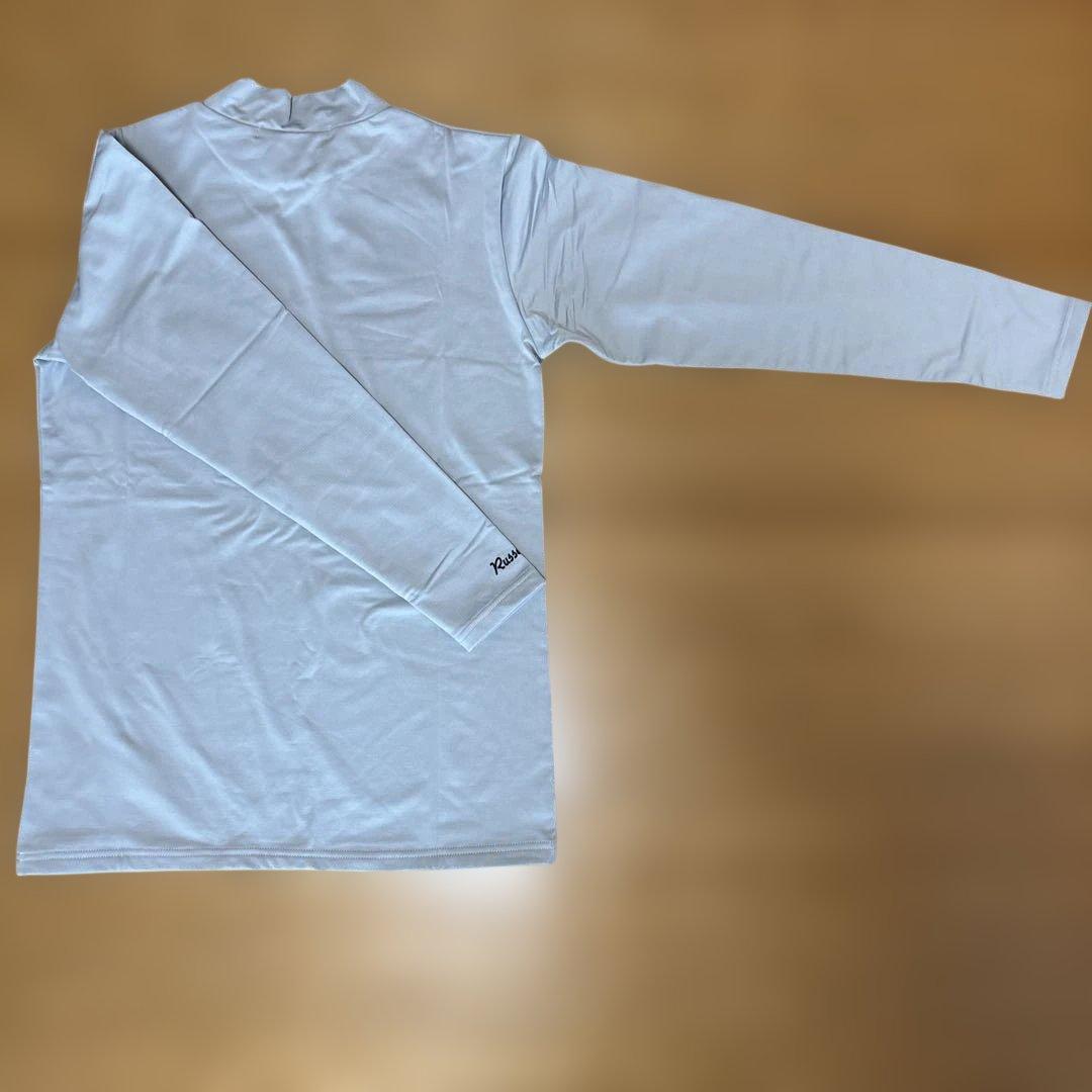 ☆新品☆Russeluno ラッセルノ グレー ハイネック長袖シャツ L 裏起毛