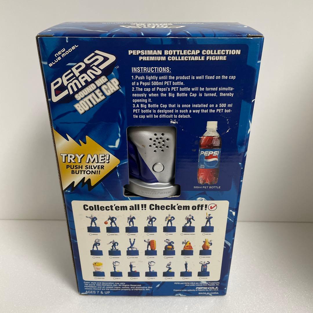 新品　ペプシマン　サウンドビッグボトルキャップ　レア