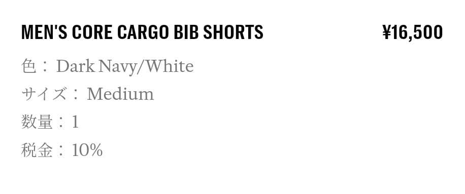 美品 ラファー　CORE CARGO BIB SHORTS ビブショーツ黒　Ｍ