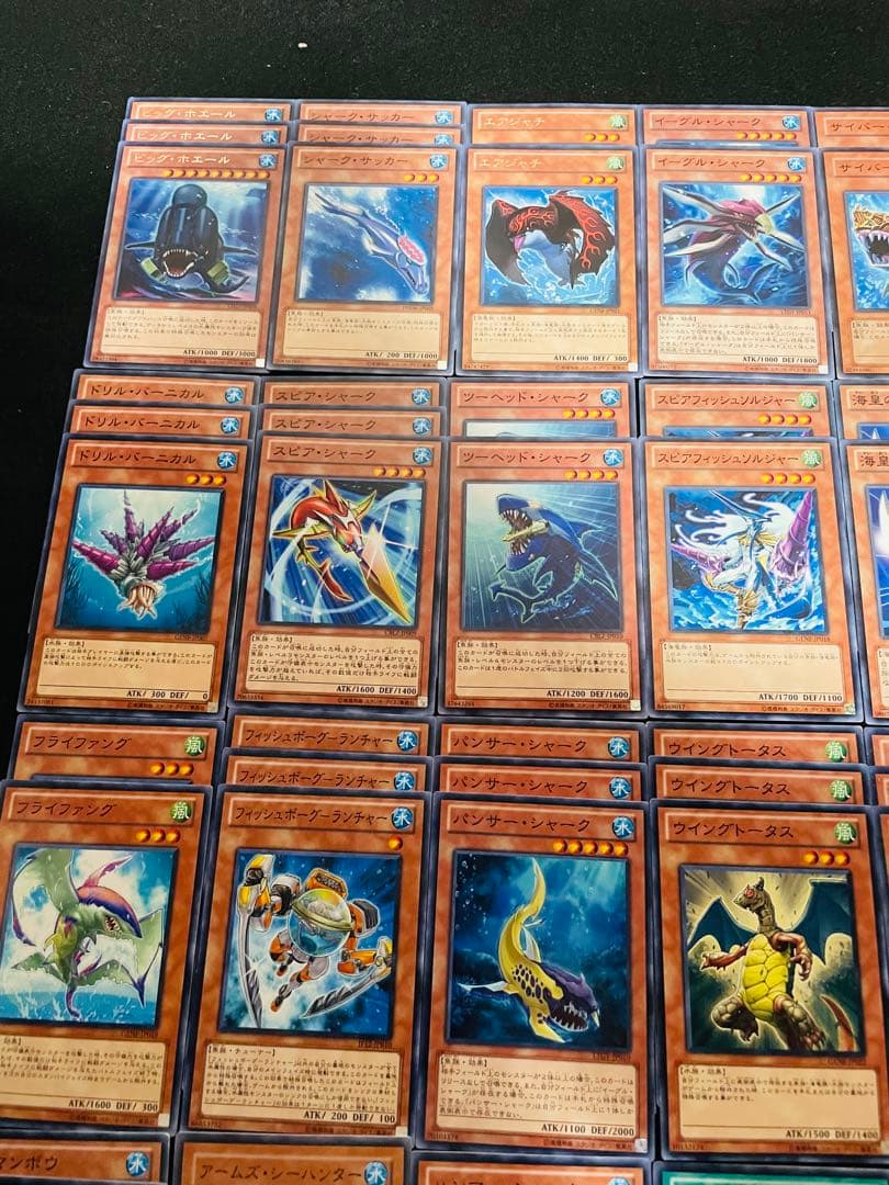 No.161 遊戯王デッキパーツ　水属性・魚族・海竜族・水族　大量デッキパーツ