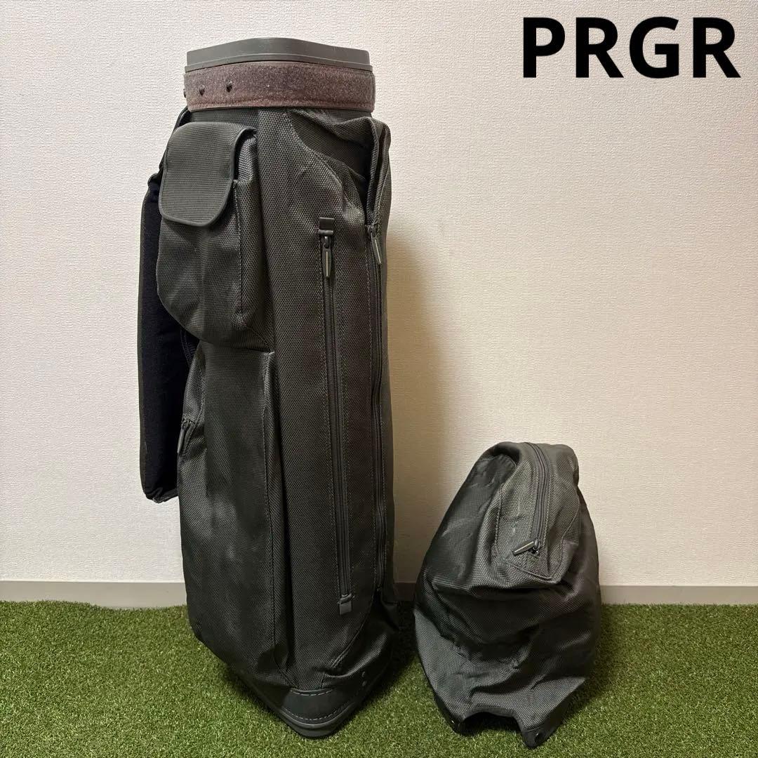 希少 PRGR プロギア キャディバッグ カーキ 軽量 2.4kg
