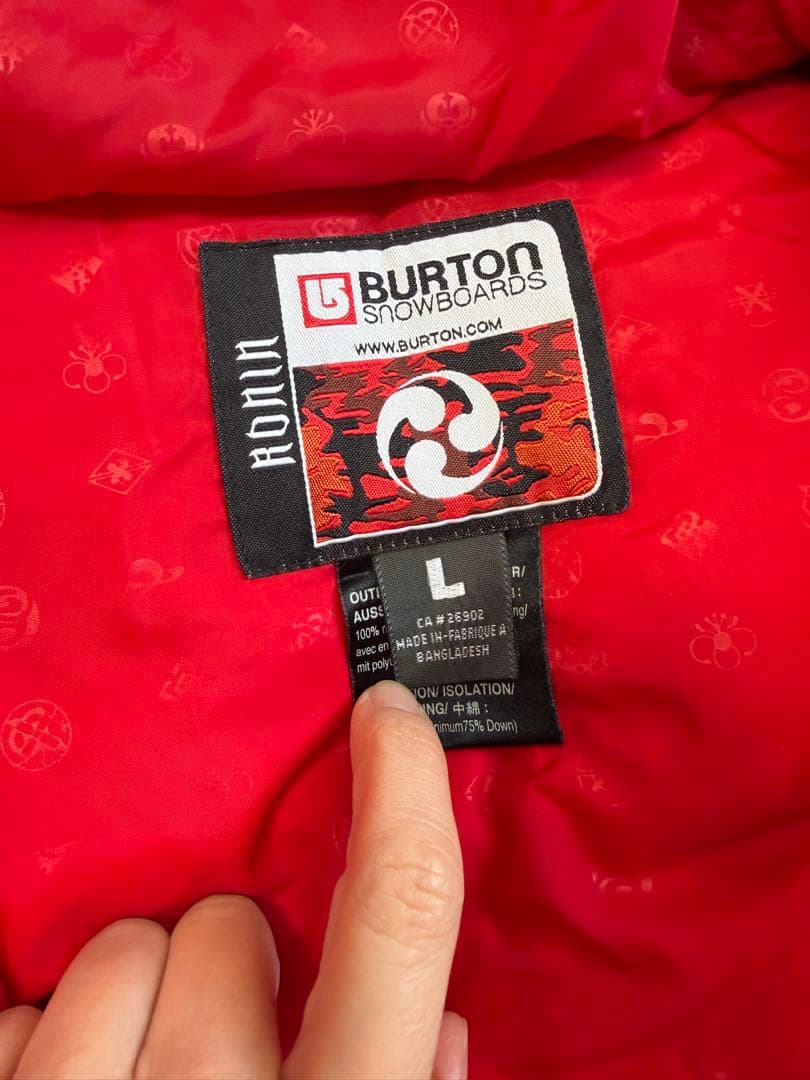 BURTON Ronin 2wayダウンスノーボードウェアLサイズ