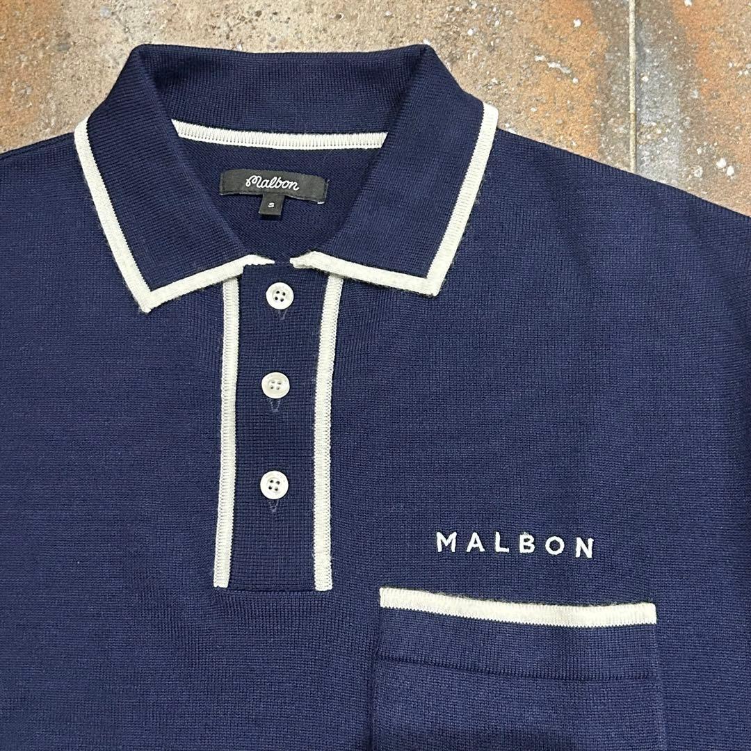 マルボンゴルフ（MALBON GOLF）　半袖　ポロシャツ　ニット