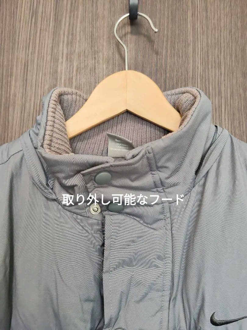 Nike ダウンロングコート グレー　メンズM