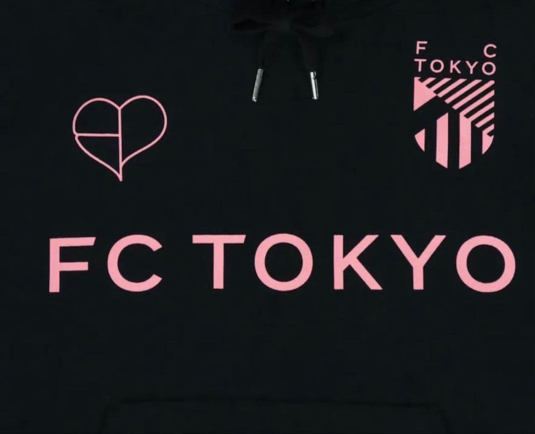FC東京×BLACKPINK ブラック ロゴ フーディ【Mサイズ】