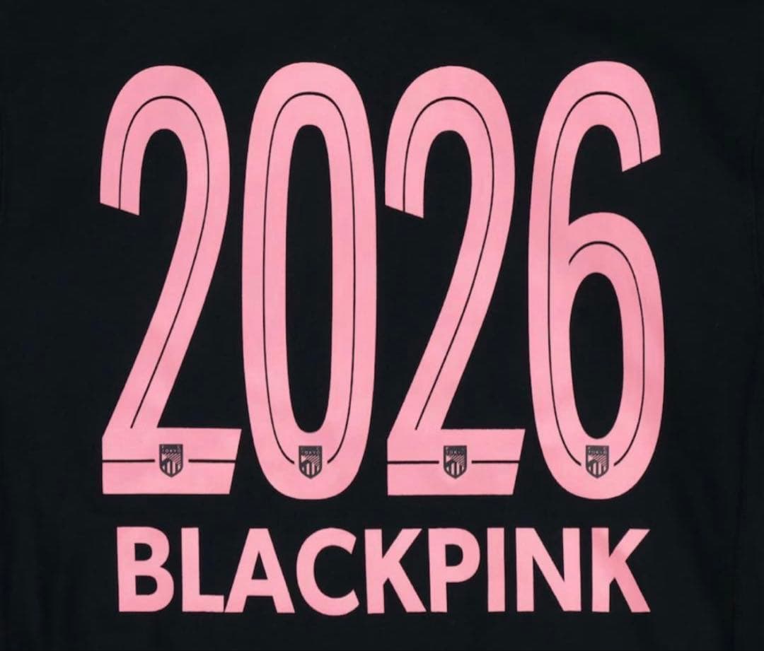 FC東京×BLACKPINK ブラック ロゴ フーディ【Mサイズ】