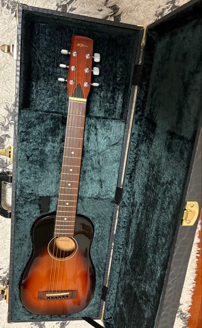 【美品】k.yairi ダンデライオン ミニギター 特注ハードケース付