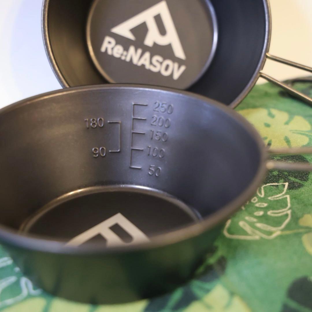【未使用】レナソブ　Re:NASOV 漆黒のシェラカップ 2個セット ブラック黒