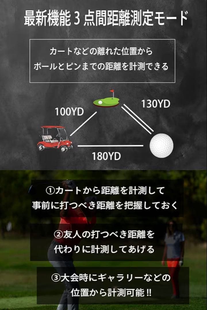 新品　NINJOR GOLF NJ±PRO ゴルフ　レーザー距離計