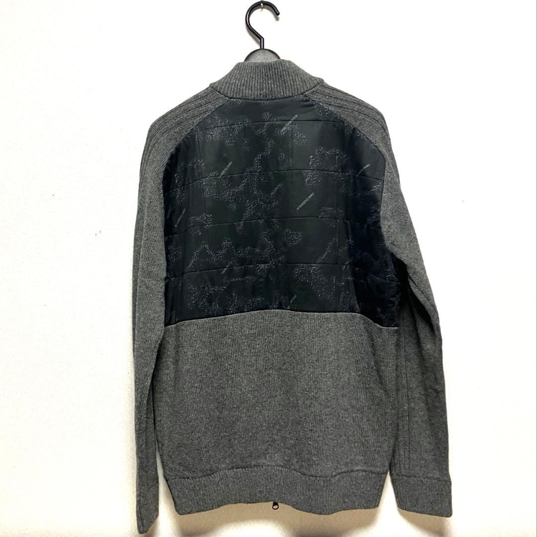 L 新品　ニューバランスゴルフウェア　メンズ　ニット　ジャケット　黒　ブラック