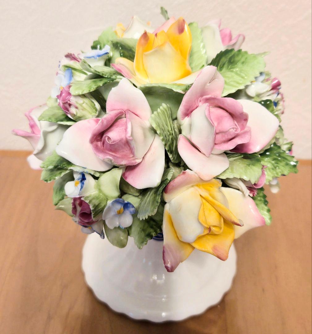   ロイヤルドルトン 陶花 置物 フラワースタンド