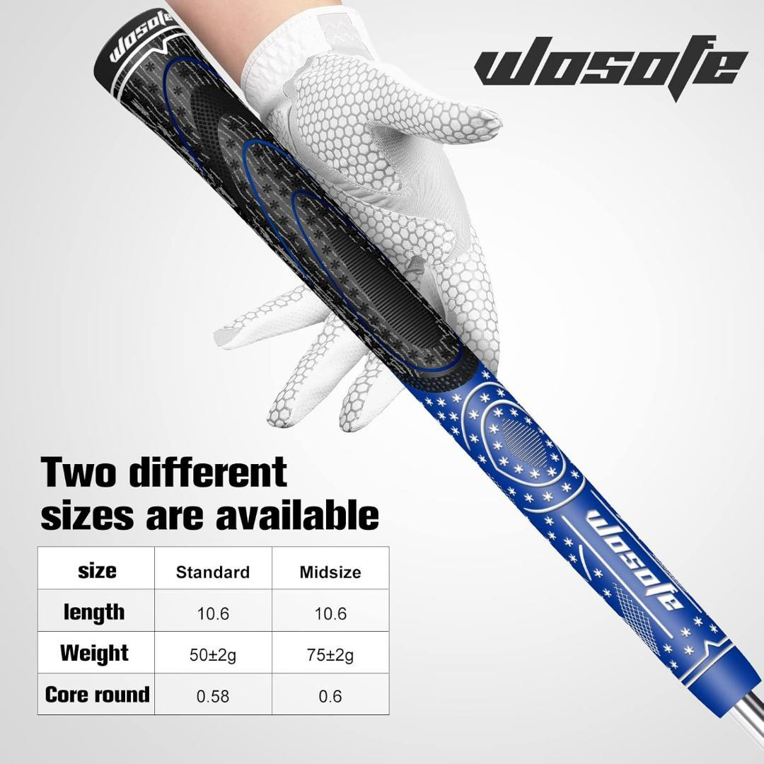 wosofe ゴルフグリップ 13個　コードラバーコンパウンド素材 クラブ
