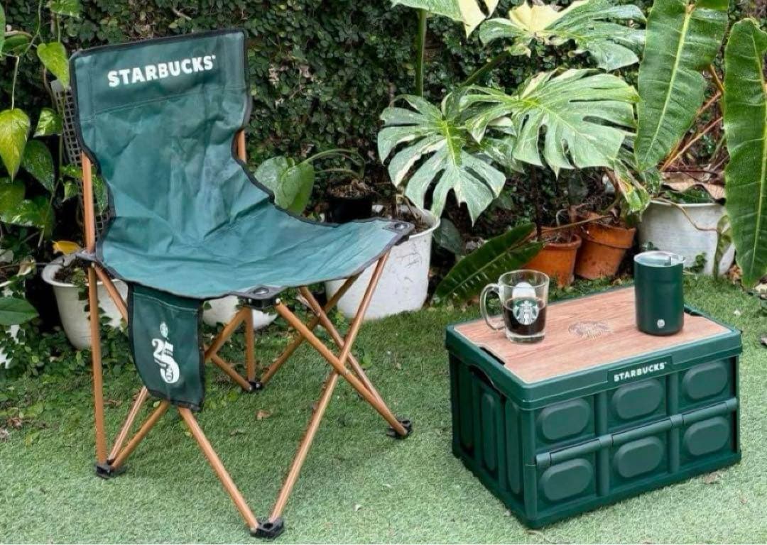 希少❤️海外限定 スターバックス BOX キャンプテーブル 折りたたみ収納 タイ