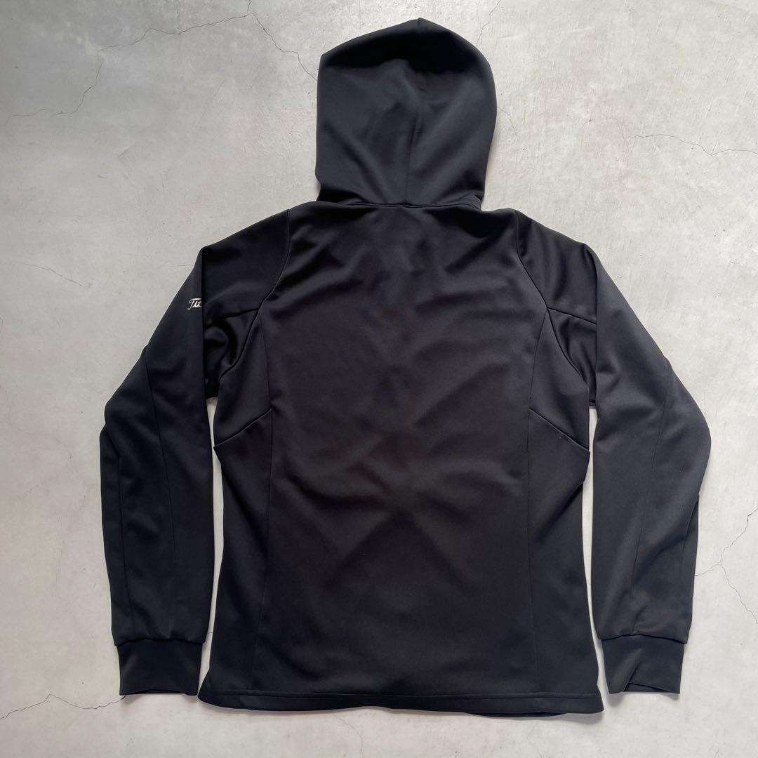 【美品】TITLEISTタイトリスト ジップフードパーカー レディースL 黒